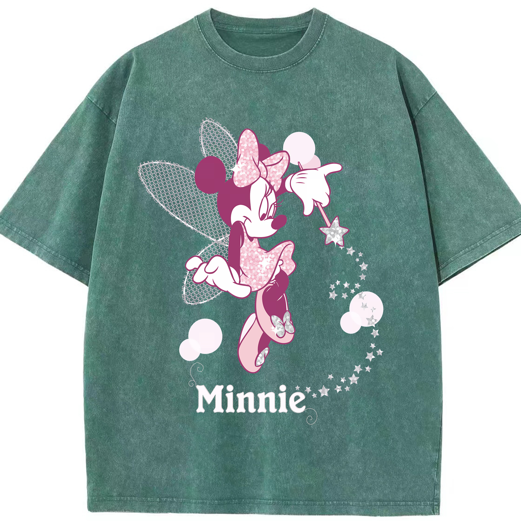 （画像用） ミッキーマウス Mickey Mouse 綿100% ヴィンテージ風 半袖Tシャツ（フロントプリント）